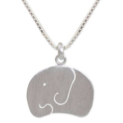 Main image for Elephant Jewelry Sterling Silver Necklace Baby Elephant