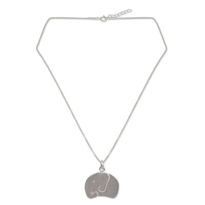 Alternate image for Elephant Jewelry Sterling Silver Necklace Baby Elephant