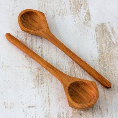 Alternate image for Cedar serving spoons Pair Natures Bounty