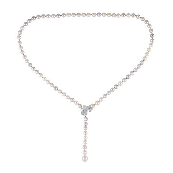 Alternate image for Cultured Pearl Butterfly Y-Necklace from Thailand Beautiful Butterfly