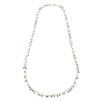 Alternate image for Gold Plated Multi-Gemstone Necklace from Thailand Made in Heaven