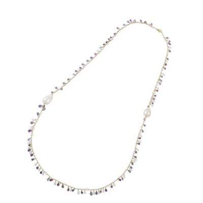 Alternate image for Gold Plated Multi-Gemstone Necklace from Thailand Made in Heaven