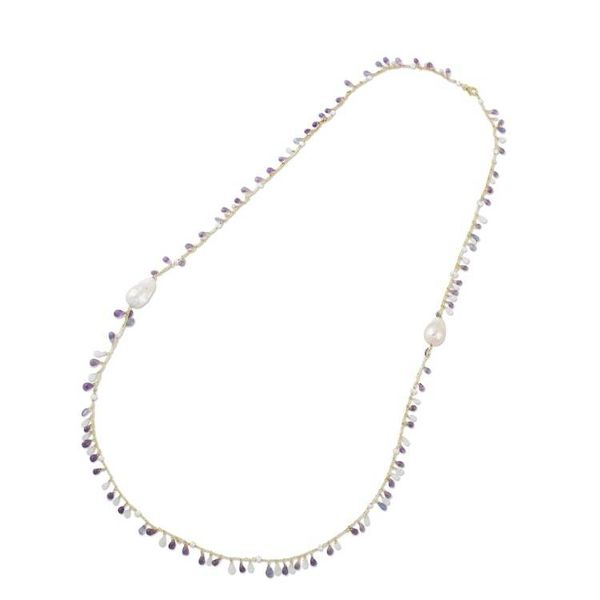 Alternate image for Gold Plated Multi-Gemstone Necklace from Thailand Made in Heaven