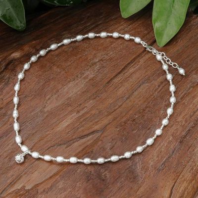 Alternate image for Thai Cultured Pearl Necklace with Sterling Silver Pendant The Promise
