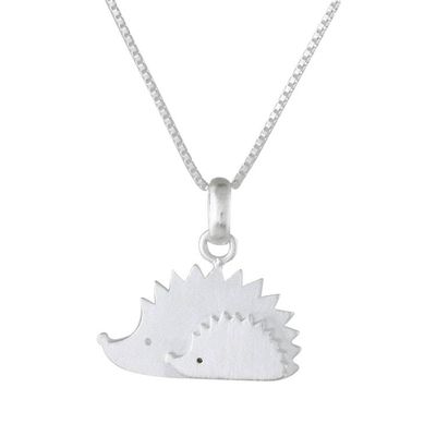 Primary image for Sterling Silver Porcupine Pendant Necklace from Thailand Porcupines