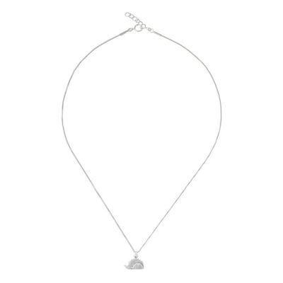 Alternate image for Sterling Silver Porcupine Pendant Necklace from Thailand Porcupines
