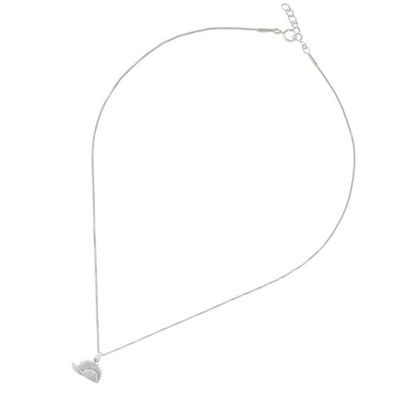 Alternate image for Sterling Silver Porcupine Pendant Necklace from Thailand Porcupines