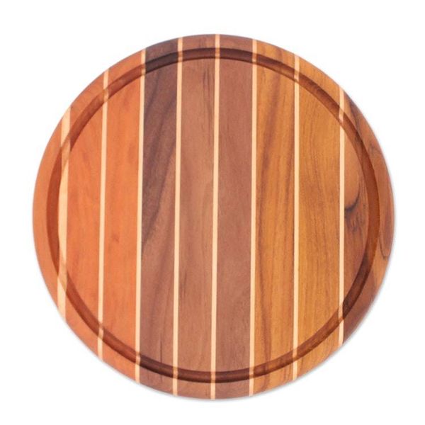 Alternate image for Striped Reclaimed Wood Board for Cooking and Charcuterie Zesty Moments