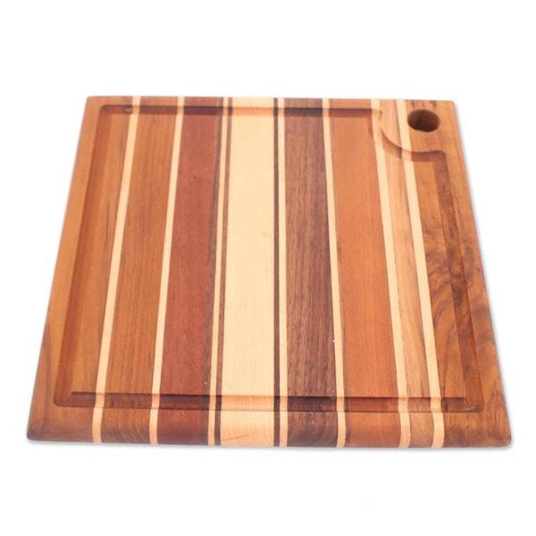 Alternate image for Square Reclaimed Wood Board for Cooking and Charcuterie Delectable Moments