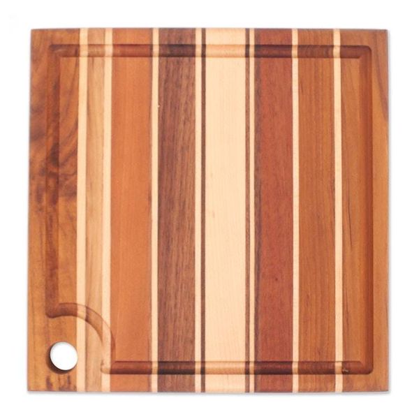 Alternate image for Square Reclaimed Wood Board for Cooking and Charcuterie Delectable Moments