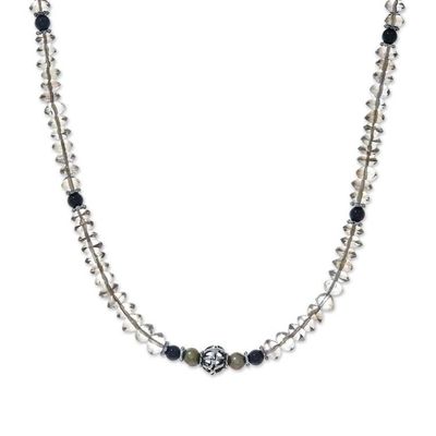 Alternate image for Pearl and quartz choker Summer Day