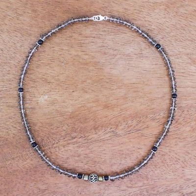 Alternate image for Pearl and quartz choker Summer Day