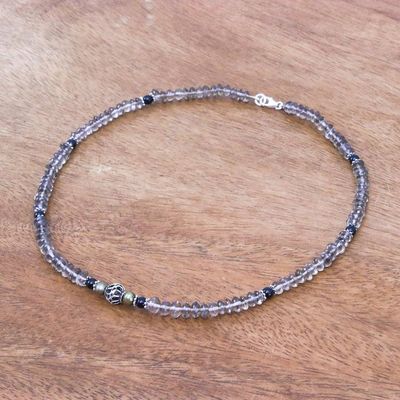 Alternate image for Pearl and quartz choker Summer Day