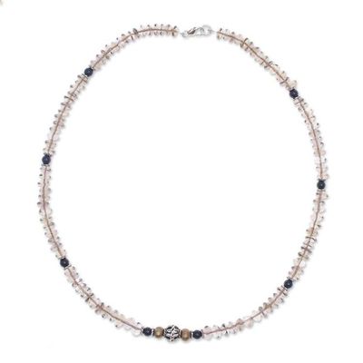 Alternate image for Pearl and quartz choker Summer Day