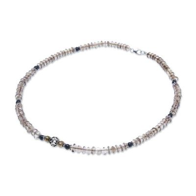 Alternate image for Pearl and quartz choker Summer Day