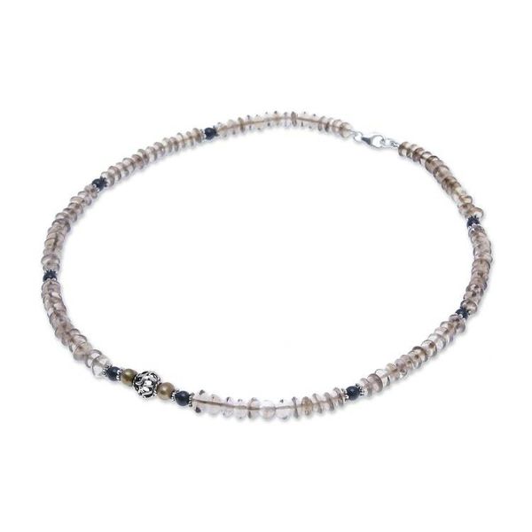 Alternate image for Pearl and quartz choker Summer Day