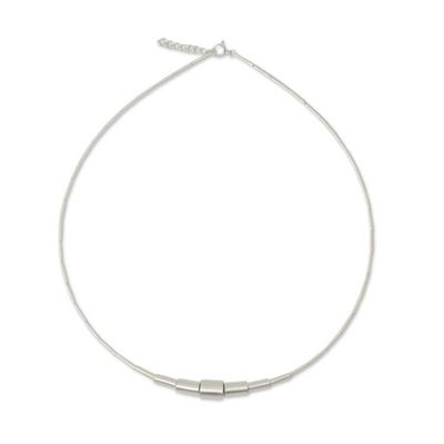 Alternate image for Artisan Crafted Sterling Silver Necklace Future Chic
