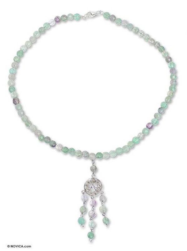 Alternate image for Fluorite choker Season of Love