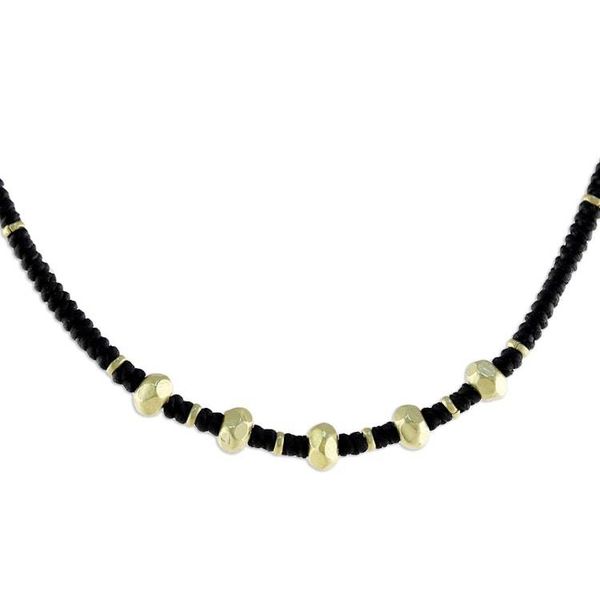 Alternate image for Gold plated braided necklace Hill Tribe Splendor
