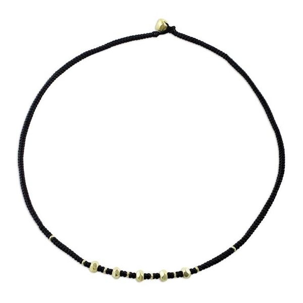 Alternate image for Gold plated braided necklace Hill Tribe Splendor
