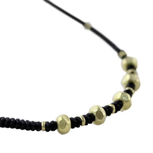 Alternate image for Gold plated braided necklace Hill Tribe Splendor
