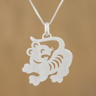 Primary image for Sterling Silver Pendant Necklace Chinese Zodiac Tiger