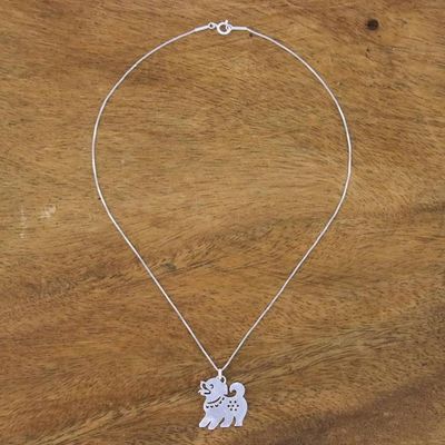 Alternate image for Sterling Silver Pendant Necklace Chinese Zodiac Dog