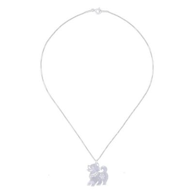 Alternate image for Sterling Silver Pendant Necklace Chinese Zodiac Dog