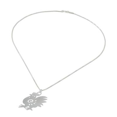 Alternate image for Fair Trade Sterling Silver Necklace Chinese Zodiac Rooster