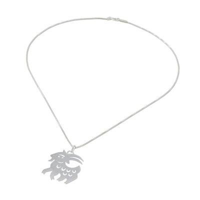 Alternate image for Handmade Sterling Silver Pendant Necklace Chinese Zodiac Goat