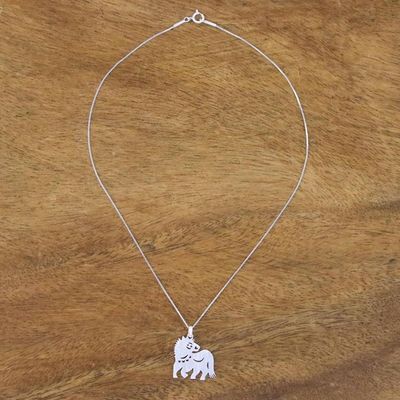 Alternate image for Unique Silver Pendant Necklace Chinese Zodiac Horse
