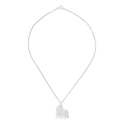 Alternate image for Unique Silver Pendant Necklace Chinese Zodiac Horse