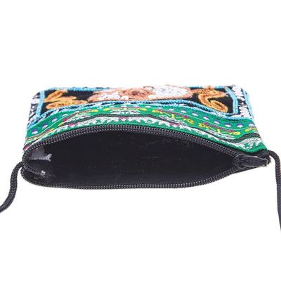Alternate image for Artisan Crafted Multicolored Sling Elephant Shimmer