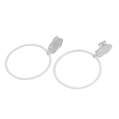 Alternate image for Cubic Zirconia and Sterling Silver Dangle Earrings Euphoria in Silver