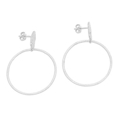Alternate image for Cubic Zirconia and Sterling Silver Dangle Earrings Euphoria in Silver