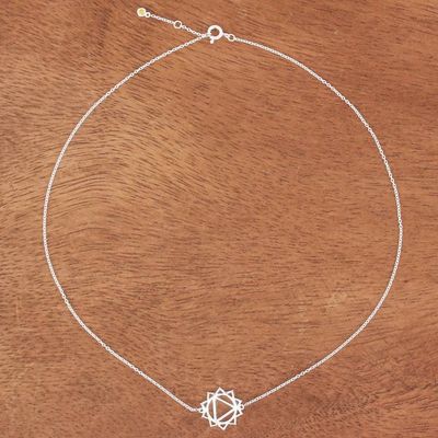 Alternate image for Cubic Zirconia Pendant Necklace with Chakra Motif Chakra Spin in Solar
