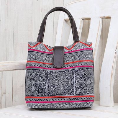 Alternate image for Handcrafted Hmong Batik Shoulder Bag Hmong Treasure