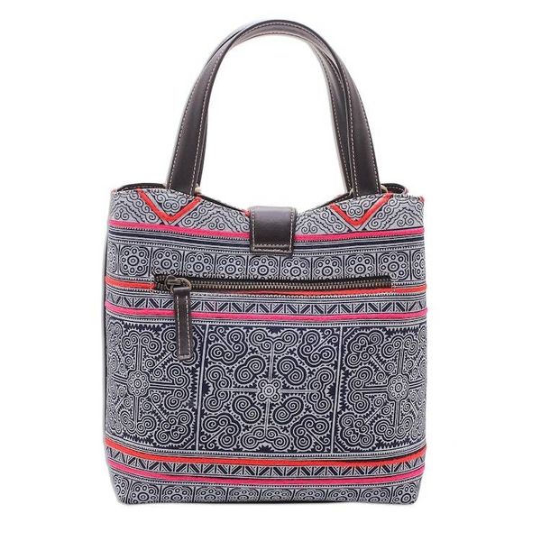 Alternate image for Handcrafted Hmong Batik Shoulder Bag Hmong Treasure