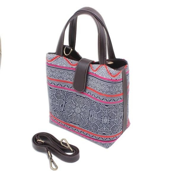 Alternate image for Handcrafted Hmong Batik Shoulder Bag Hmong Treasure