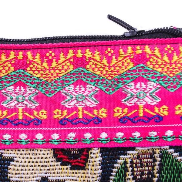 Alternate image for Small Cotton Blend Sling from Thailand Many Elephants in Pink