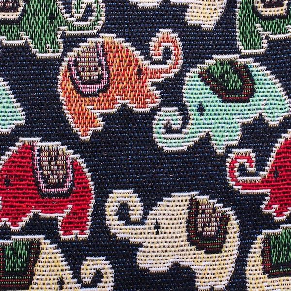 Alternate image for Small Cotton Blend Sling from Thailand Many Elephants in Pink