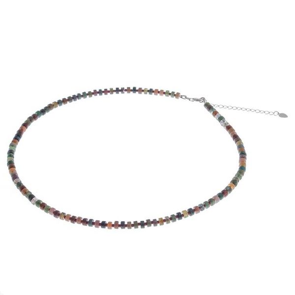 Alternate image for Hand Crafted Jasper and Glass Beaded Necklace Earth Hour