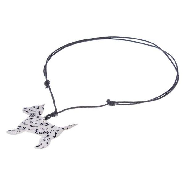 Alternate image for Music-Themed Ceramic Dog Pendant Necklace from Thailand Dog Melody