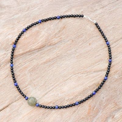 Alternate image for Handmade Onyx Necklace Neptunes Queen