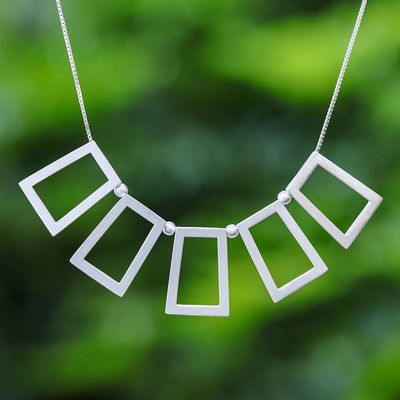 Alternate image for Fair Trade Thai Jewelry Sterling Silver Necklace Simply Unique