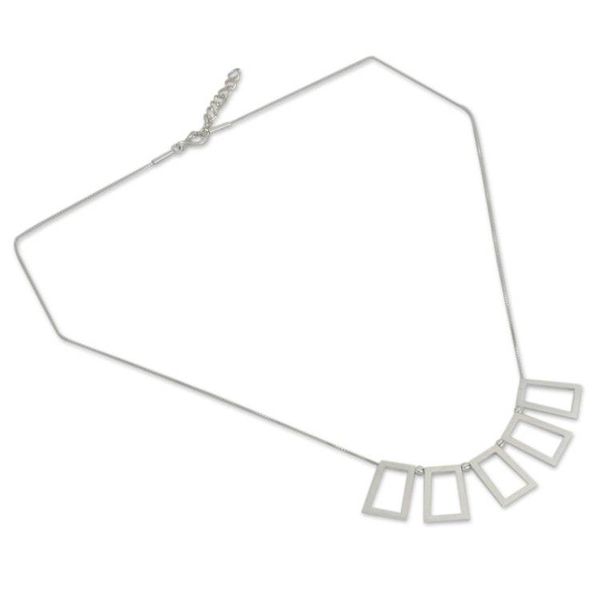 Alternate image for Fair Trade Thai Jewelry Sterling Silver Necklace Simply Unique