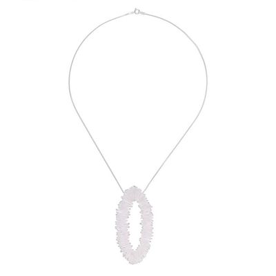 Alternate image for Abstract Sterling Silver Pendant Necklace from Thailand Wavy Ring