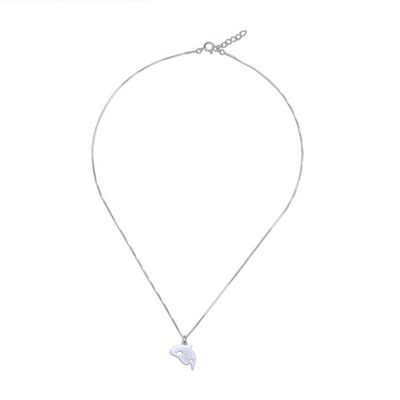 Alternate image for Sterling Silver Killer Whale Pendant Necklace from Thailand Killer Whale