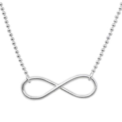 Alternate image for Sterling Silver Infinity Symbol in Artisan Crafted Necklace Pure Infinity