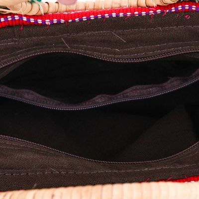 Alternate image for Thai Hill Tribe Cotton and Natural Fiber Blend Handle Bag Hill Tribe Beauty